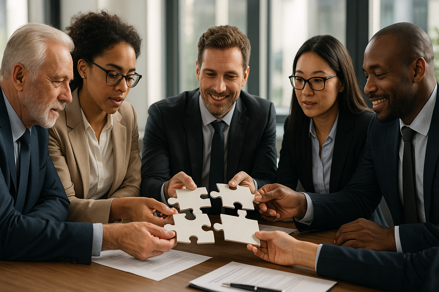 20251111_1545_Teamwork Puzzle Collaboration_simple_compose_01k9thdmj7fmss373pfxetx5dq